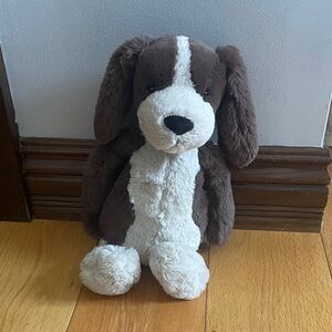Jellycat Brown and Cream Plush Puppy Stuffed Animal Dog